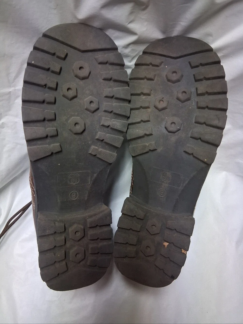 Route 66 Women's Vintagr Brown Leather Lace-Up Casual Slip-on. Sz 9 Preowned